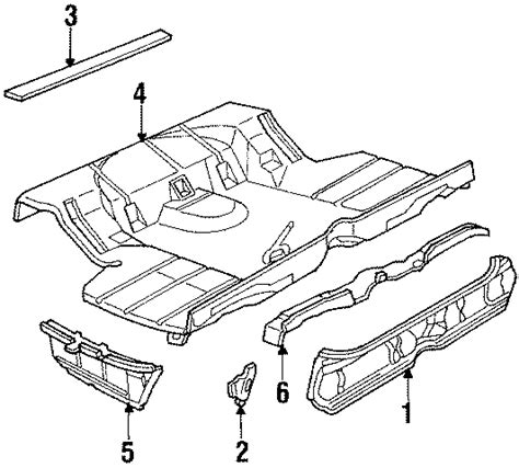 1985 Oldsmobile Cutlass Supreme Panel Above Lid Sedan Belt Rear