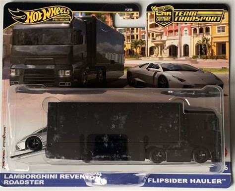 Hot Wheels Lamborghini Reventon Roadster And Flipsider Hauler Car Culture Team Transport