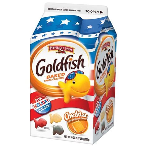 Pepperidge Farm Goldfish Cheddar Fun Holiday Colors! Baked Snack ...