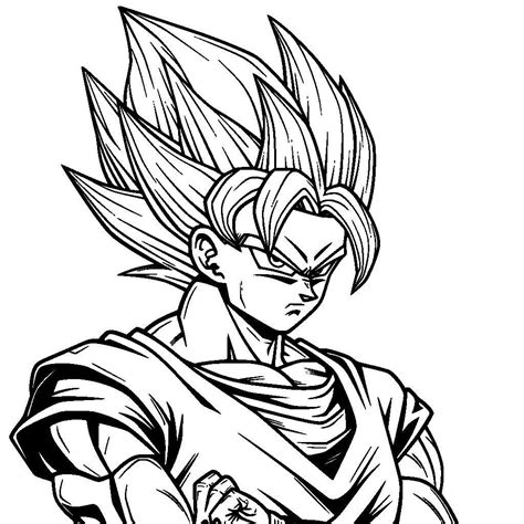 Fichier Vectoriel Svg Gratuit De Dessin Anim Dragon Ball Z Pour La