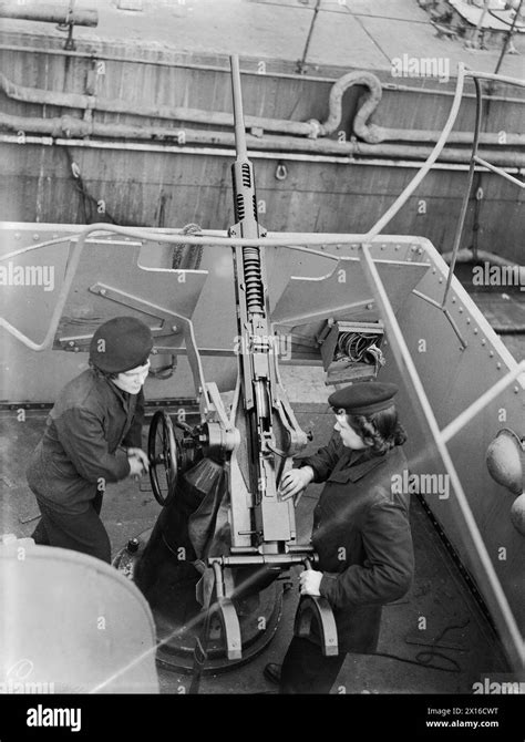 Womens Royal Naval Service During The Second World War Two Members Of