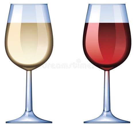 Wine Glasses Stock Vector Illustration Of White Wine 10178231