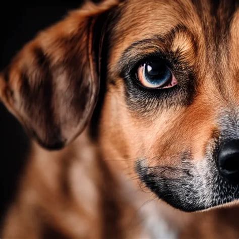 Closeup Photo Of A Dog With Human Eyes 4 K Stable Diffusion Openart