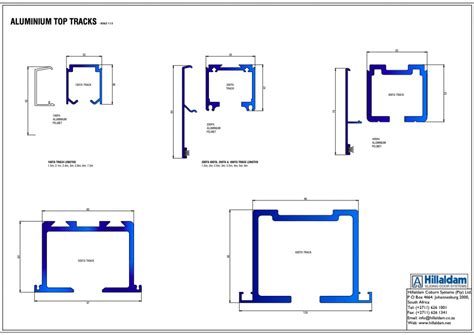 Aluminium Top Tracks Hillaldam Sliding Door Systems