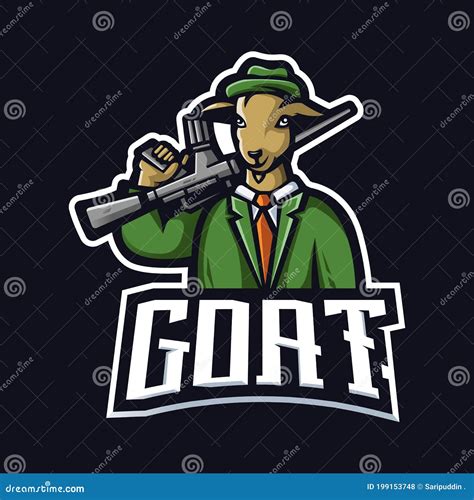 Cartoon Gangster Goat Vector Illustration Stock Illustrations 3