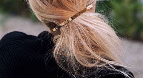 Barrettes Cheveux Minimales Pour Mettre Du Design Dans Vo