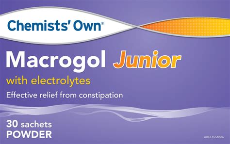 Chemists Own Macrogol With Electrolytes Junior Powder 6.88g 30pks