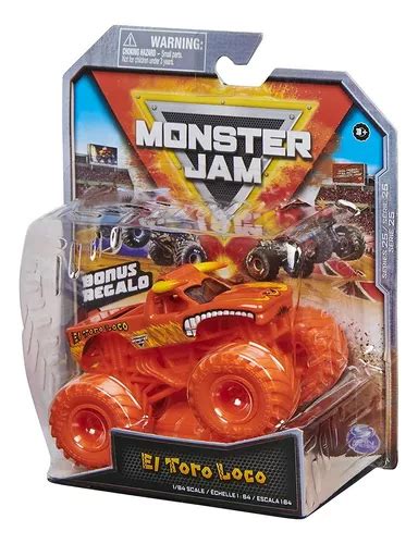 Monster Jam Cami N Monstruo De Metal Toro Loco Escala