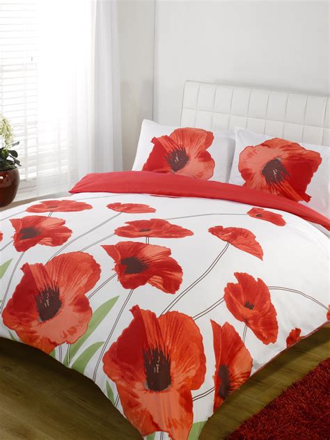 Duvet Quilt Cover Bedding Set Red White Single Double King Kingsize Super King Ebay