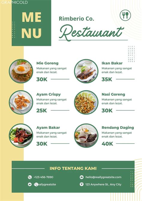 Restaurant Menu Template A Perfect Blend Of Taste And Creativity