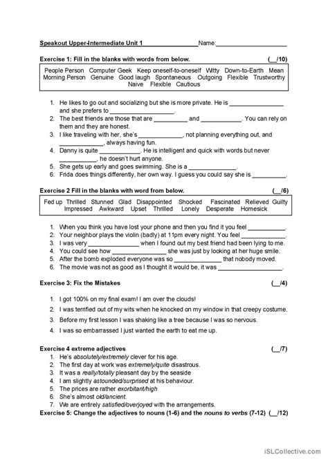 Speakout Upper Intermediate Unit Deutsch Daf Arbeitsbl Tter Pdf Doc