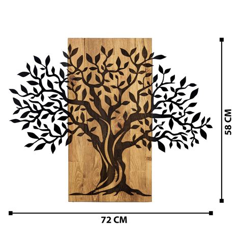 Wanddecoratie X Cm Hout Metaal Lampenmanie