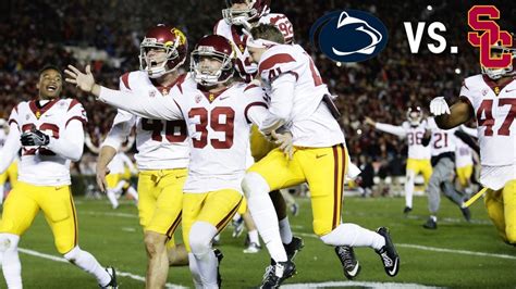 A Game To Remember Rose Bowl Usc Vs Penn State Youtube