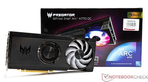 Acer Predator BiFrost Arc A770 OC Desktop Graphics Card Review How