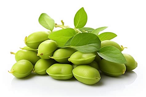 Premium Ai Image Isolated Edamame On White Background