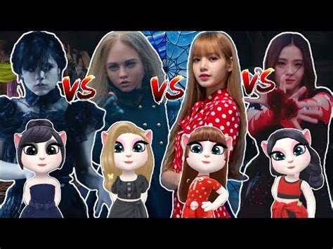 My Talking Angela 2 Cosplay Wednesday Addams Vs M3gan Doll Vs Lisa