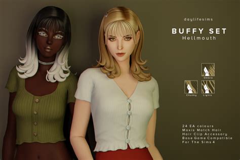 BUFFY HAIR SET Hellmouth Daylifesims On Tumblr