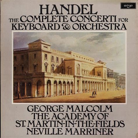 Handel George Malcolm The Academy Of St Martin In The Fields