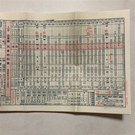 Yahooオークション 列車時刻表1986年11月改正 山陽本線播但線姫