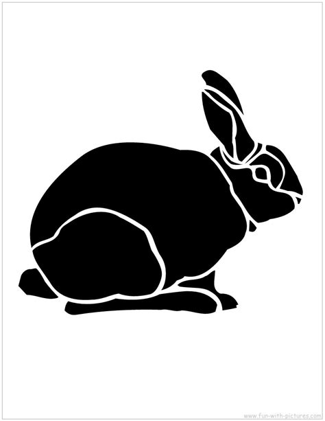 Printable Rabbit Stencil