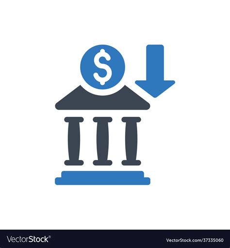 Bank Deposit Icon Royalty Free Vector Image Vectorstock