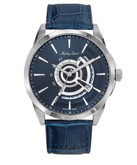 Mathey Tissot Mondo Quartz Blue Dial Mens Watch H711ABU