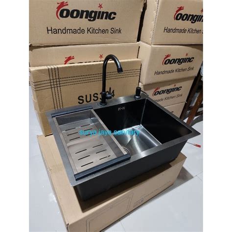 Jual Jual Paket Lengkap Kitchen Sink Stainless Black Paket Kran