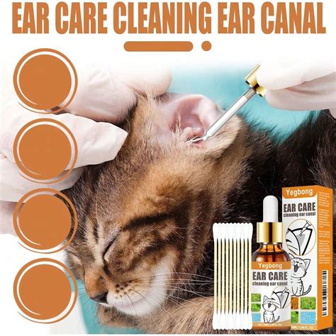 50 Ml Solution De Nettoyage Des Oreilles Pour Chats Et Chiens Les