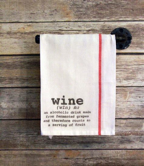 Wine Dish Towel Funny Kitchen Towel Hanging Hand Towel Funny