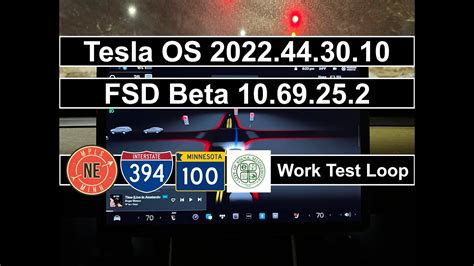 Tesla Fsd Beta 10 69 25 2 Work Test Loop Youtube