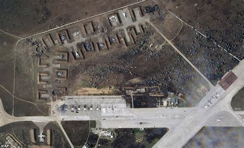 Dramatic Satellite Pictures Show Scorched Earth At Crimea Airbase After