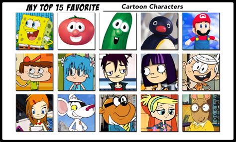 My Top 15 Favorite Cartoon Characters By Alfonzthe2nd On Deviantart