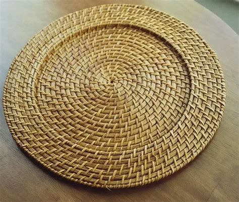 Super Quality Brown Square And Round Rattan Charger Plate Buy Placemat Rattan Table Charger