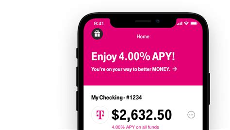 T-Mobile checking account offers 4% interest and no fees