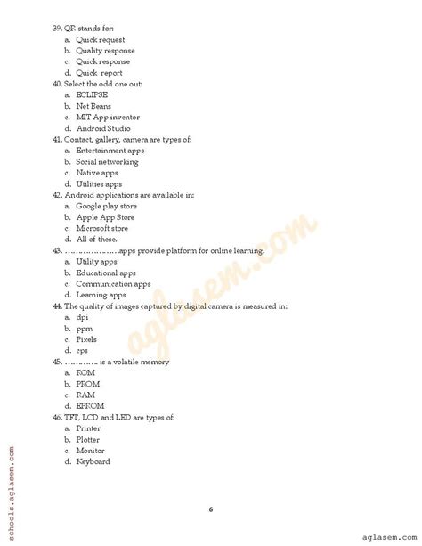 Class 7 Computer Science Sample Paper Half Yearly 2024 25 7th Computer Science Half Yearly