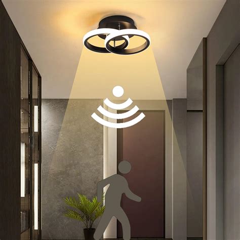 EIDEARAY LED Motion Sensor Ceiling Light Indoor 18W Warm White 3000K