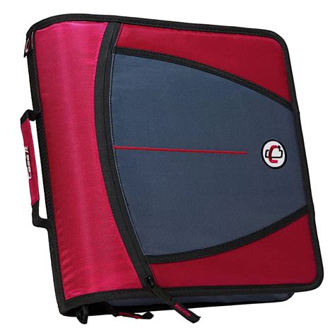 Case It The Mighty Zip Tab Binder Red Shop Binders At H E B