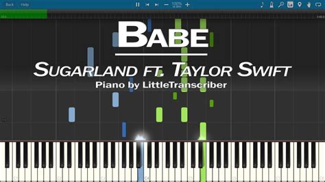 Sugarland Ft Taylor Swift Babe Piano Cover Synthesia Tutorial By