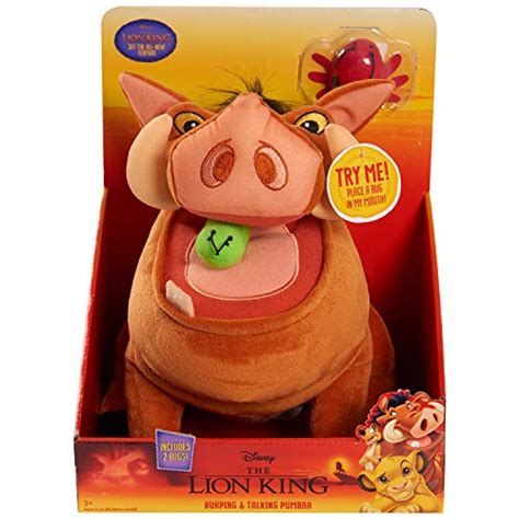 Disneys The Lion King Burping And Talking Pumbaa Plush Interactive