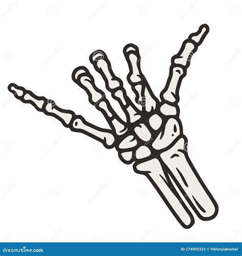 Skeleton Shaka Sign Vector Illustration CartoonDealer 207484734