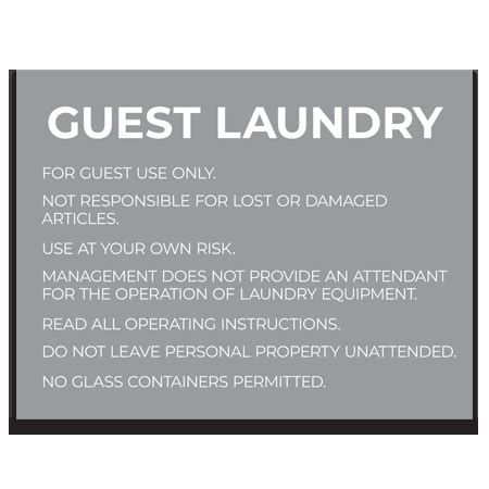 Spark Sign Store by HOTELSIGNS.com | fitness laundry signs property rules