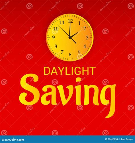 Daylight Saving Time Ilustração Stock Ilustração De Escola 87415850