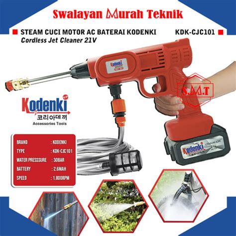 Jual Steam Cuci Motor Ac Baterai Kodenki Cjc Cordless Jet Cleaner