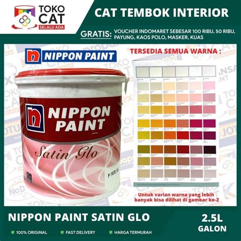 Jual Cat Tembok Dalam Nippon Paint Satin Glo Warna Putih Cat Dinding