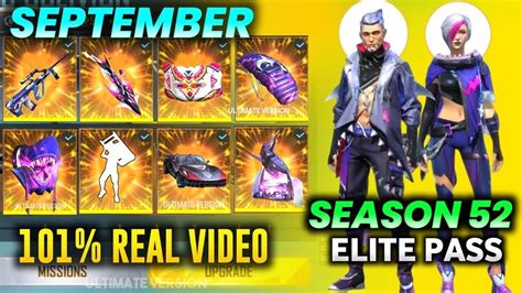 September Elite Pass Free Fire 2022 Free Fire New September Elite