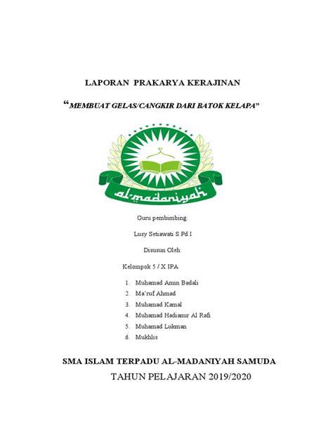 Laporan Prakarya Kerajinan Pdf