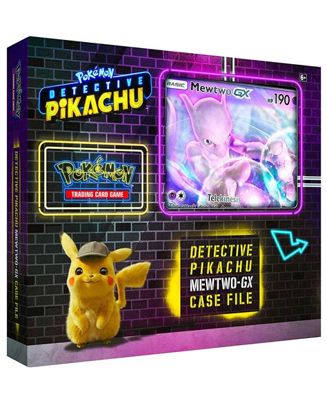 Caja Pokemon Trading Card Game Detective Pikachu Mewtwo Gx Case File