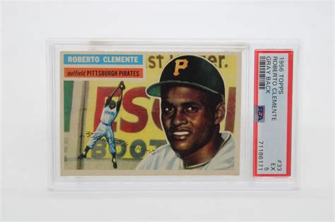 Sold At Auction Topps Roberto Clemente Gray Back