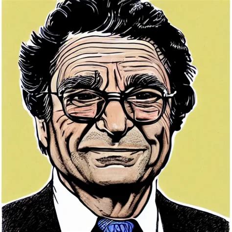 A Portrait Illustration Of Peter Falk Drawn By Robert Stable