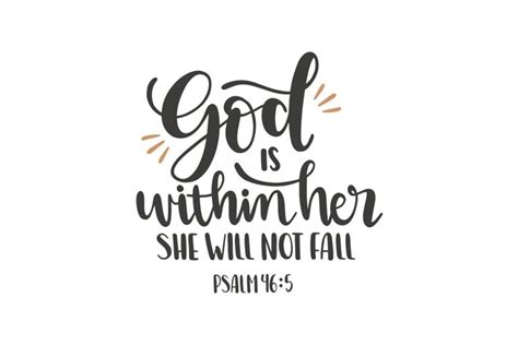 God Is Within Her She Will Not Fall Svg Cut File 1528249